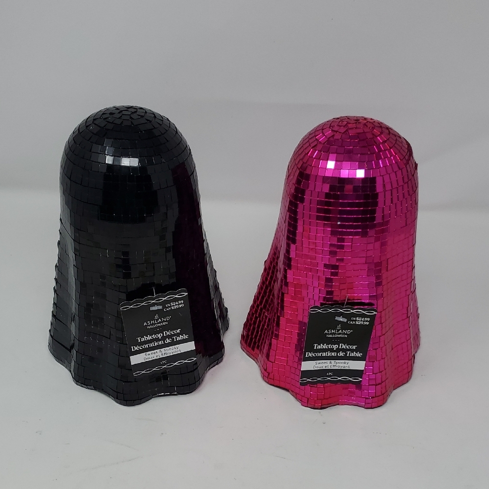 Ashland Mosaic Ghost Decor in Black and Pink - Picture 5 of 10